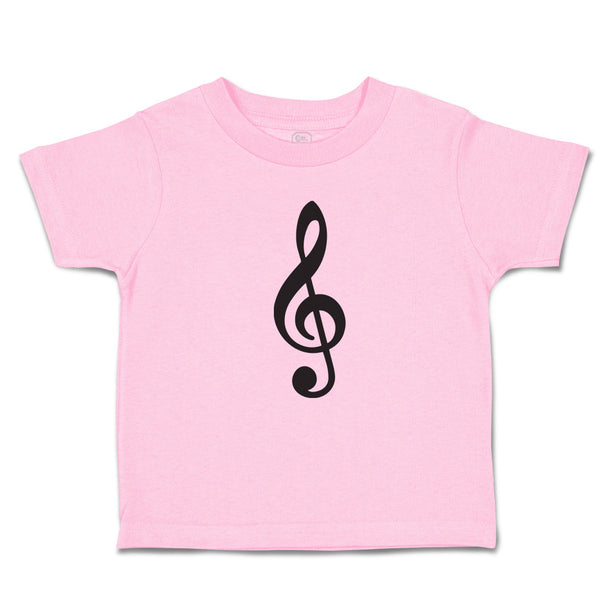 Toddler Clothes Musical Clef and Treble Note Symbol Toddler Shirt Cotton