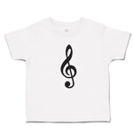 Toddler Clothes Musical Clef and Treble Note Symbol Toddler Shirt Cotton