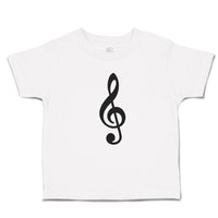 Toddler Clothes Musical Clef and Treble Note Symbol Toddler Shirt Cotton