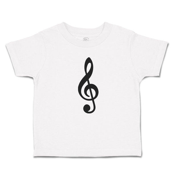 Toddler Clothes Musical Clef and Treble Note Symbol Toddler Shirt Cotton