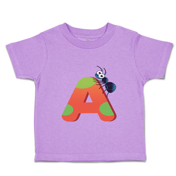 Toddler Clothes A Ant Monogram Initial Toddler Shirt Baby Clothes Cotton
