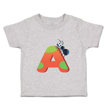 Toddler Clothes A Ant Monogram Initial Toddler Shirt Baby Clothes Cotton