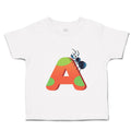 Toddler Clothes A Ant Monogram Initial Toddler Shirt Baby Clothes Cotton