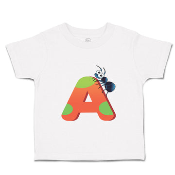 Toddler Clothes A Ant Monogram Initial Toddler Shirt Baby Clothes Cotton