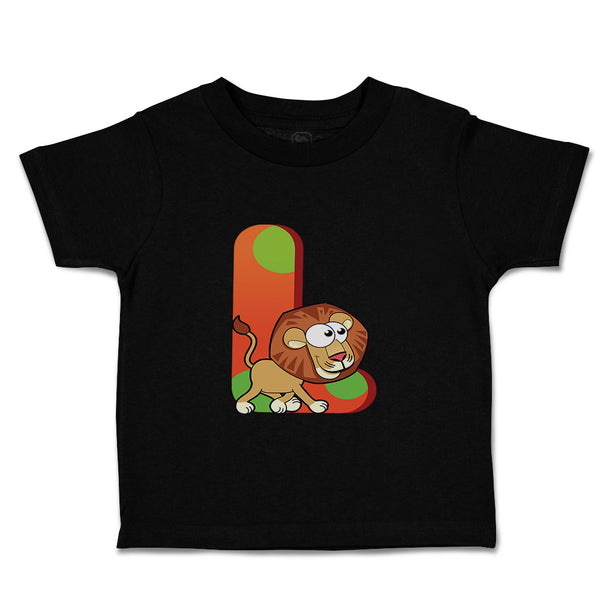 Toddler Clothes L Lion Monogram Initial Toddler Shirt Baby Clothes Cotton