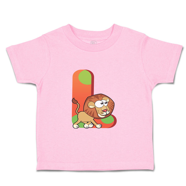 Toddler Clothes L Lion Monogram Initial Toddler Shirt Baby Clothes Cotton