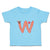 Toddler Clothes W with Face Letter Alphabet Toddler Shirt Baby Clothes Cotton