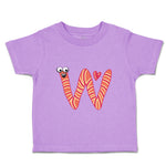 Toddler Clothes W with Face Letter Alphabet Toddler Shirt Baby Clothes Cotton