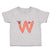Toddler Clothes W with Face Letter Alphabet Toddler Shirt Baby Clothes Cotton