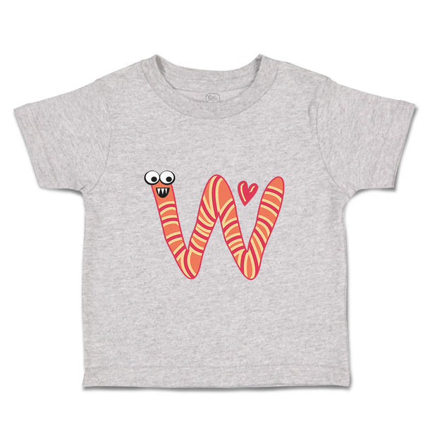 Toddler Clothes W with Face Letter Alphabet Toddler Shirt Baby Clothes Cotton