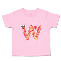 W with Face Letter Alphabet
