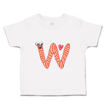 Toddler Clothes W with Face Letter Alphabet Toddler Shirt Baby Clothes Cotton