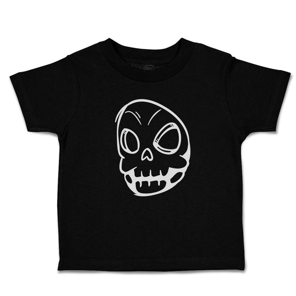 Toddler Clothes Scary Skull Facial Expression Funny Toddler Shirt Cotton