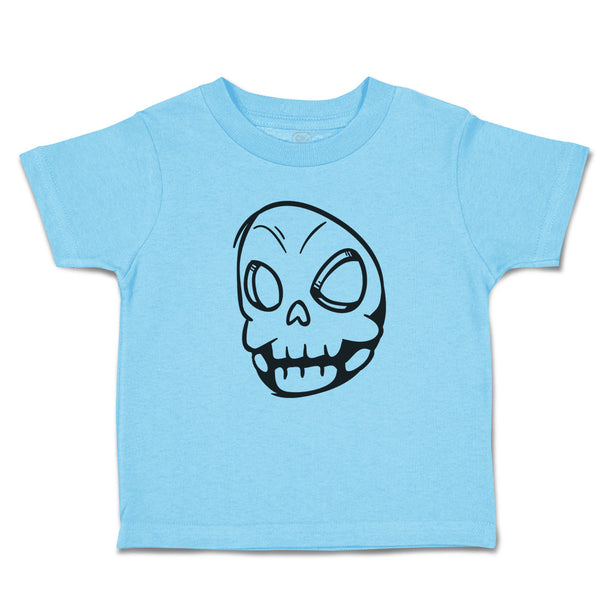 Toddler Clothes Scary Skull Facial Expression Funny Toddler Shirt Cotton