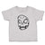Toddler Clothes Scary Skull Facial Expression Funny Toddler Shirt Cotton
