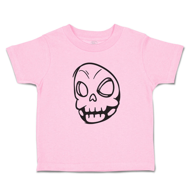 Toddler Clothes Scary Skull Facial Expression Funny Toddler Shirt Cotton