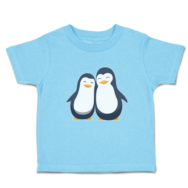 Toddler Clothes Aquatic Twin Penguins Flightless Birds Toddler Shirt Cotton