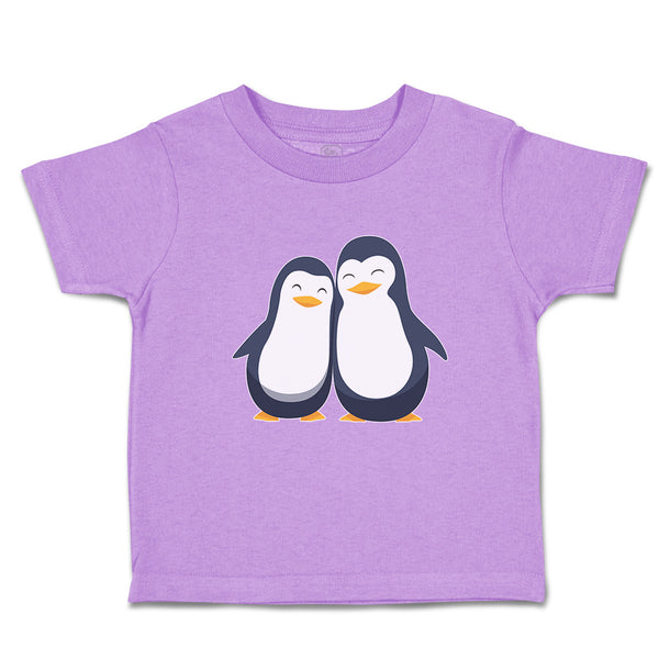 Toddler Clothes Aquatic Twin Penguins Flightless Birds Toddler Shirt Cotton