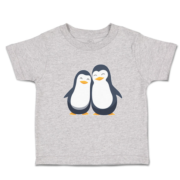 Toddler Clothes Aquatic Twin Penguins Flightless Birds Toddler Shirt Cotton