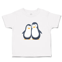 Toddler Clothes Aquatic Twin Penguins Flightless Birds Toddler Shirt Cotton