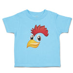 Toddler Clothes Rooster with Sharp Beak Domesticated Fowl Toddler Shirt Cotton