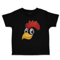 Toddler Clothes Rooster with Sharp Beak Domesticated Fowl Toddler Shirt Cotton
