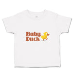 Toddler Clothes Duckling Baby Duck Aquatic Bird with Beak Toddler Shirt Cotton