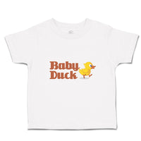 Toddler Clothes Duckling Baby Duck Aquatic Bird with Beak Toddler Shirt Cotton