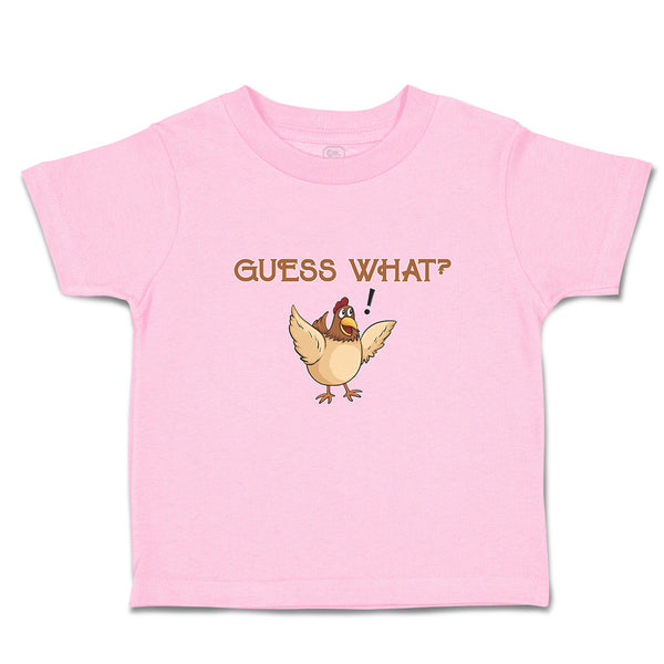 Toddler Clothes Chicken Guess What Question Mark Domesticated Fowl Toddler Shirt