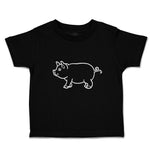 Toddler Clothes Pig Domestic Animal Mammal with Flat Snout Toddler Shirt Cotton