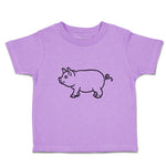 Toddler Clothes Pig Domestic Animal Mammal with Flat Snout Toddler Shirt Cotton