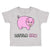 Toddler Clothes Pink Pig Saying Little Ham Farm Toddler Shirt Cotton