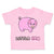 Toddler Clothes Pink Pig Saying Little Ham Farm Toddler Shirt Cotton