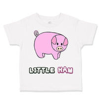 Toddler Clothes Pink Pig Saying Little Ham Farm Toddler Shirt Cotton