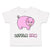 Toddler Clothes Pink Pig Saying Little Ham Farm Toddler Shirt Cotton