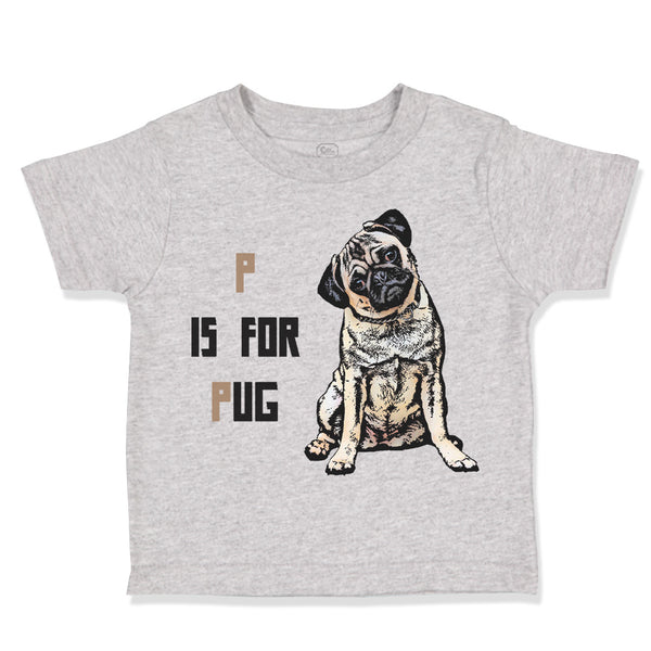 Pug with P Is for Pug Dog Lover Pet