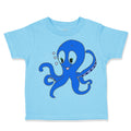Toddler Clothes Blue Baby Octopus Ocean Sea Life Toddler Shirt Cotton