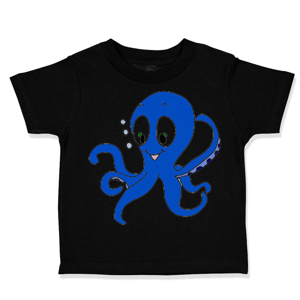 Toddler Clothes Blue Baby Octopus Ocean Sea Life Toddler Shirt Cotton