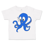 Toddler Clothes Blue Baby Octopus Ocean Sea Life Toddler Shirt Cotton