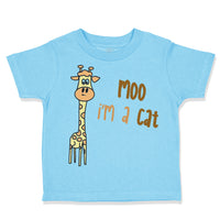 Yellow Giraffe Saying Moo I'M A Cat