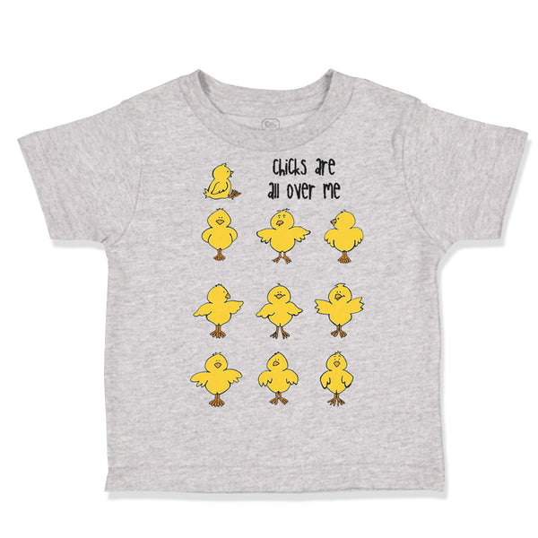 Toddler Clothes Small Chicks Are All over Me Farm Toddler Shirt Cotton