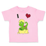 Toddler Clothes Dinosaur Yellow Egg Shell Letter Heart Dinos Toddler Shirt