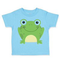 Toddler Clothes Green Smiling Frog Funny Toddler Shirt Baby Clothes Cotton