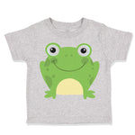 Toddler Clothes Green Smiling Frog Funny Toddler Shirt Baby Clothes Cotton