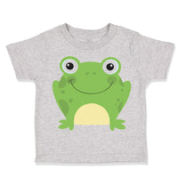Toddler Clothes Green Smiling Frog Funny Toddler Shirt Baby Clothes Cotton