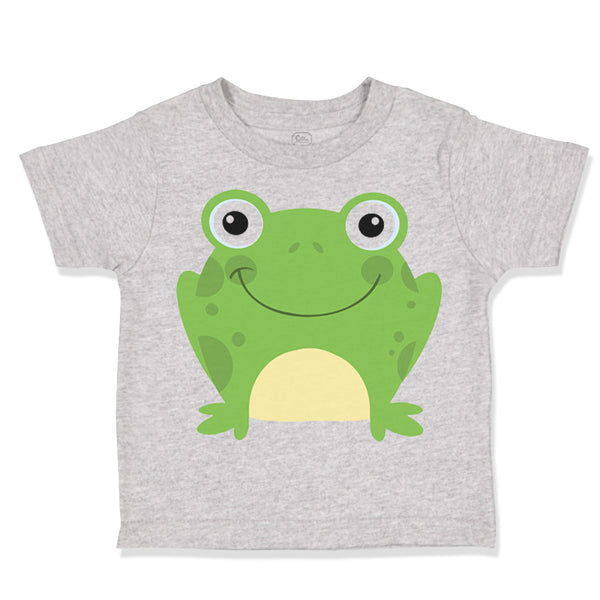 Toddler Clothes Green Smiling Frog Funny Toddler Shirt Baby Clothes Cotton
