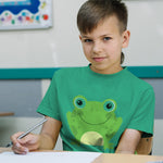 Green Smiling Frog Funny