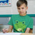 Green Smiling Frog Funny