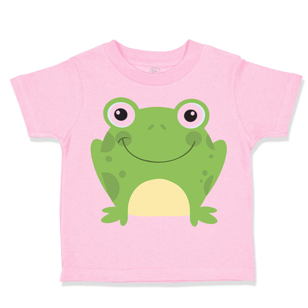 Toddler Clothes Green Smiling Frog Funny Toddler Shirt Baby Clothes Cotton