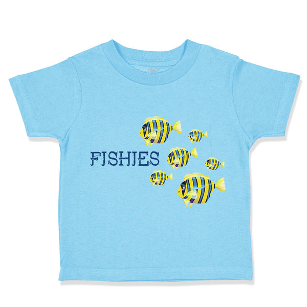 Toddler Clothes Fish with 6 Little Fish Ocean Sea Life Toddler Shirt Cotton